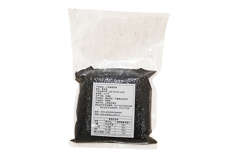500g熟黑芝麻烘焙用國(guó)產(chǎn)原料酥脆口感